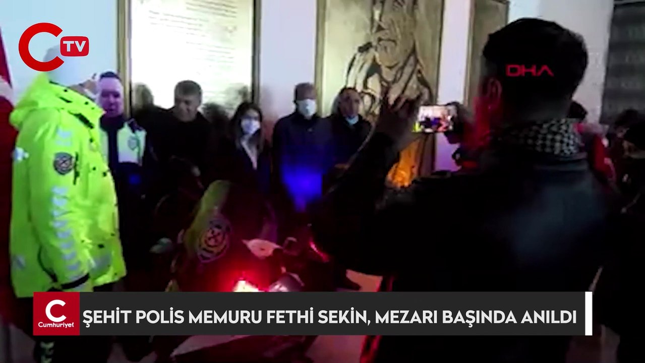 Şehit polis memuru Fethi Sekin, mezarı başında anıldı