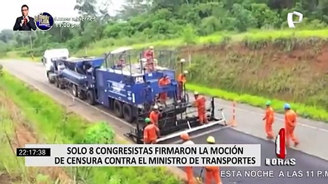 Solo ocho congresistas firmaron la moción de censura contra el ministro de Transportes