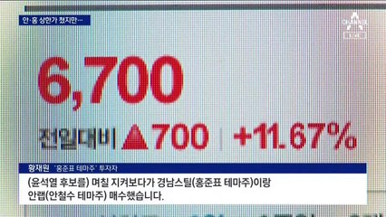 安도 洪도 상한가지만…‘대선 정국’ 못 믿을 테마주