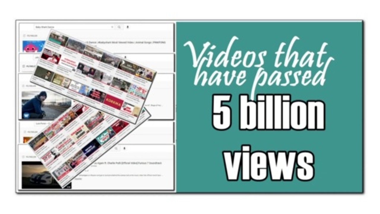 Videos that have passed 5 billion views