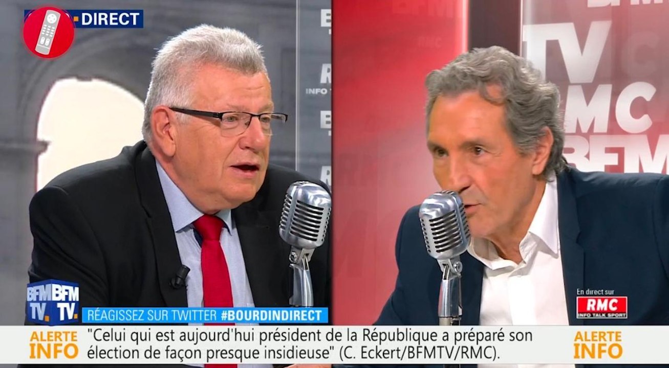 "Machiavel", "Pervers"...Christian Eckert attaque Emmanuel Macron chez Bourdin