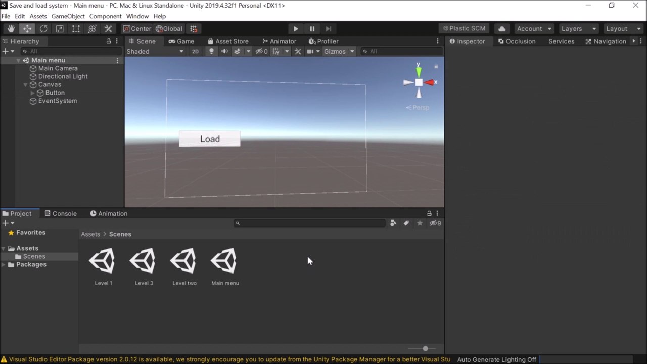 How to create a basic save and load system in Unity