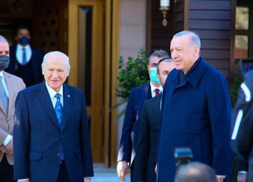 Cumhurbaşkanı Erdoğan ve MHP Lideri Bahçeli'nin görüşmesi sona erdi