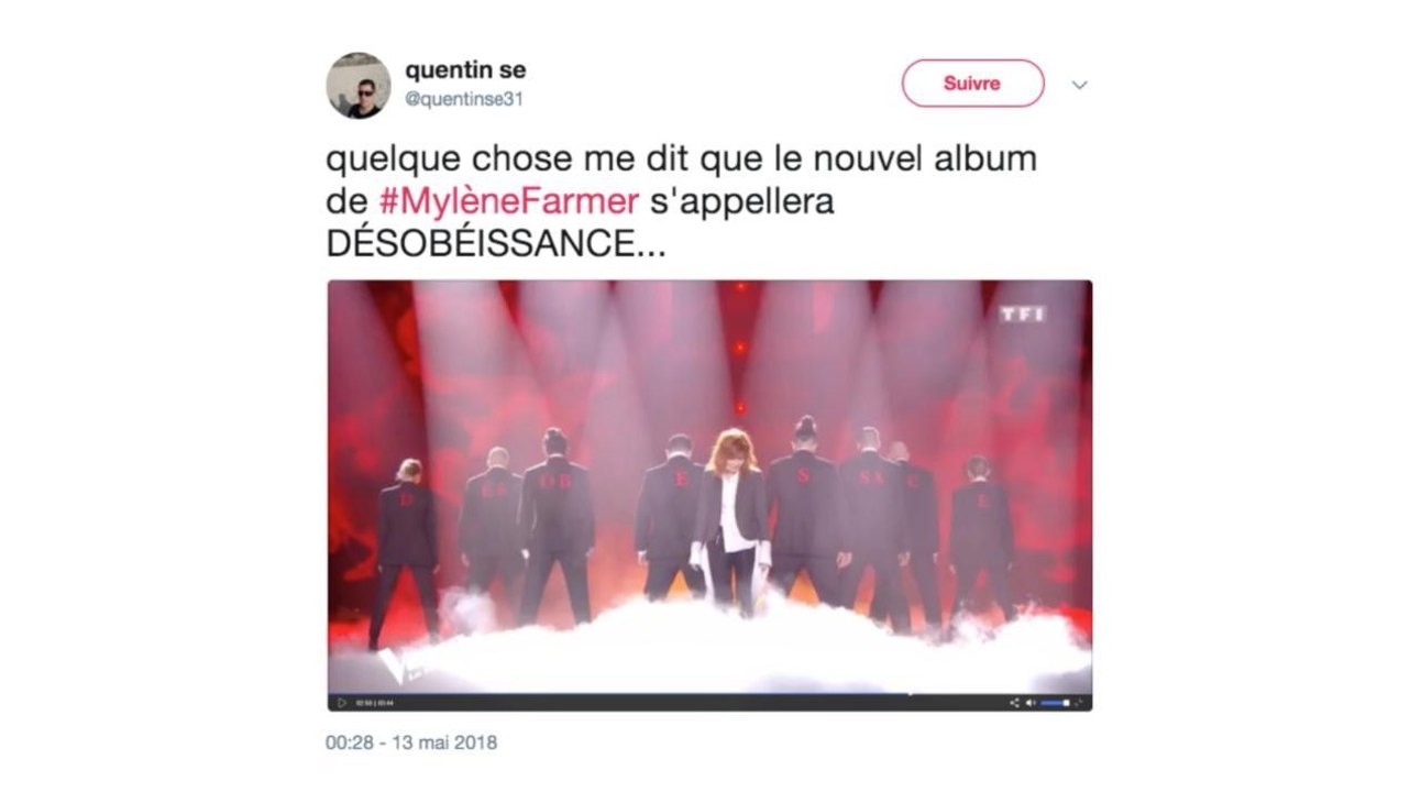 Accusée de playback dans The Voice, Mylène Farmer a-t-elle livré le titre de son nouvel album ?