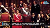 El emotivo vídeo con el que Concordia Real Española felicita al Rey Juan Carlos por su 84 cumpleaños
