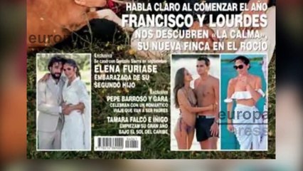Elena Furiase embarazada de su segundo hijo