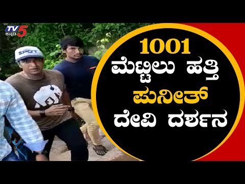 ಕಾಪಾಡು ದೇವಿ-'ನಟ ಪುನೀತ್'| Actor Puneeth Rajkumar Visits Chamundeshwari Temple In Mysore | TV5 Kannada