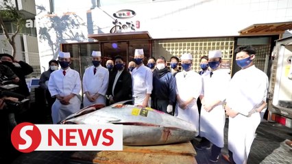 Giant tuna sold for nearly US$150,000 in Japan, but price lowest in three years