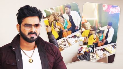 पवन सिंह की माँ के साथ फैंस ने मनाया जन्मदिन
