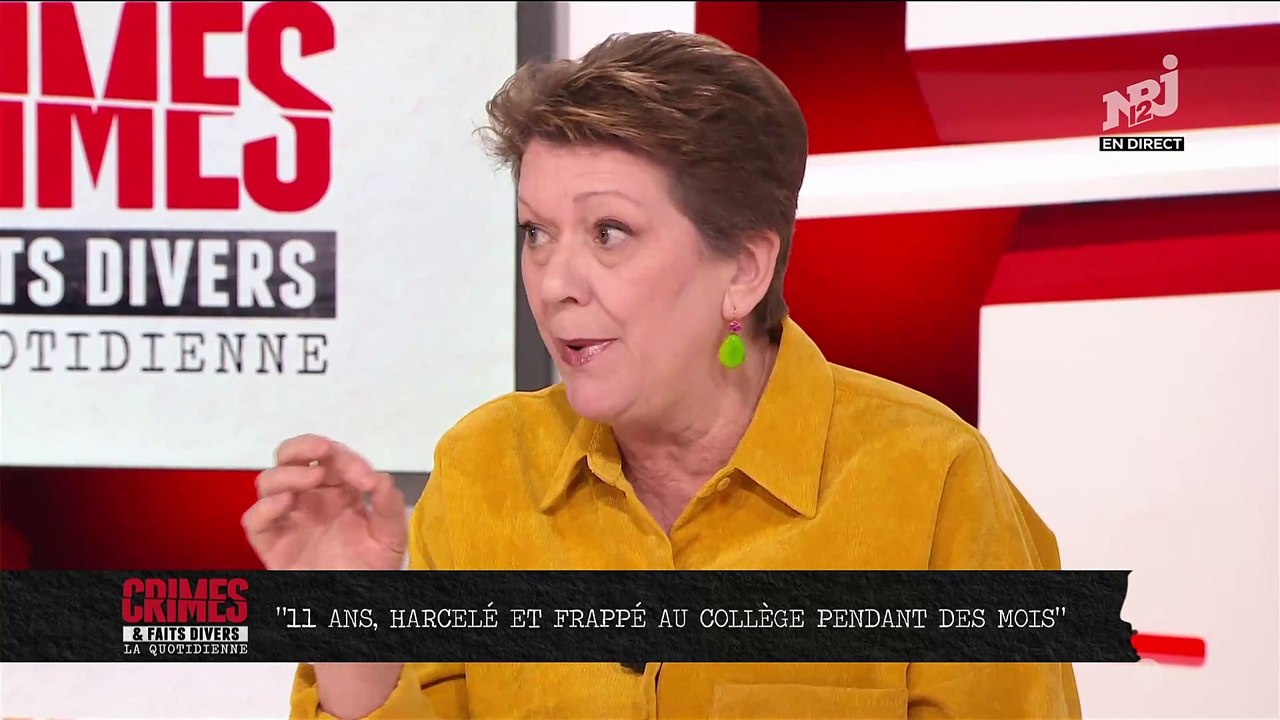 Harcèlement scolaire - Regardez Nathan, 12 ans, qui a brisé le silence ce midi dans "Crimes" sur NRJ12: Très ému, il raconte les insultes, les coups de pieds dans la tête, les coups de poings... - VIDEO