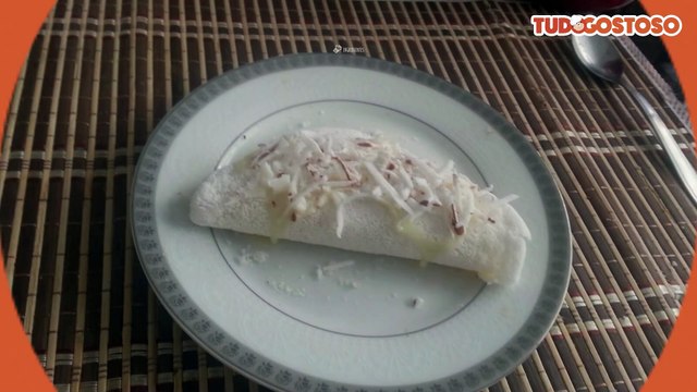 Tapioca de coco com leite condensado