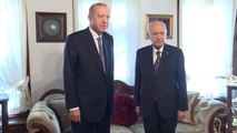 Cumhurbaşkanı Erdoğan, MHP Genel Başkanı Bahçeli ile bir araya geldi (2)