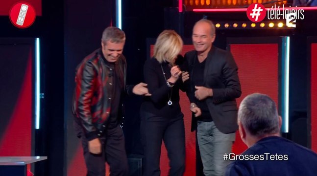 L'incroyable chute de Chantal Ladesou provoque un fou rire dans Les Grosses têtes... Le bêtisier de la télé