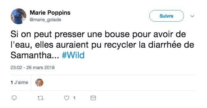 Diarrhée, bouse d'éléphant... les internautes amusés par la survie dans Wild (REVUE DE TWEETS)