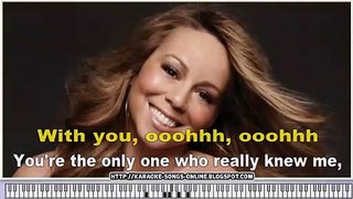 Mariah Carey - Against All Odds -Take a Look at Me Now- karaoke Instrumental Version with virtual piano & lyrics