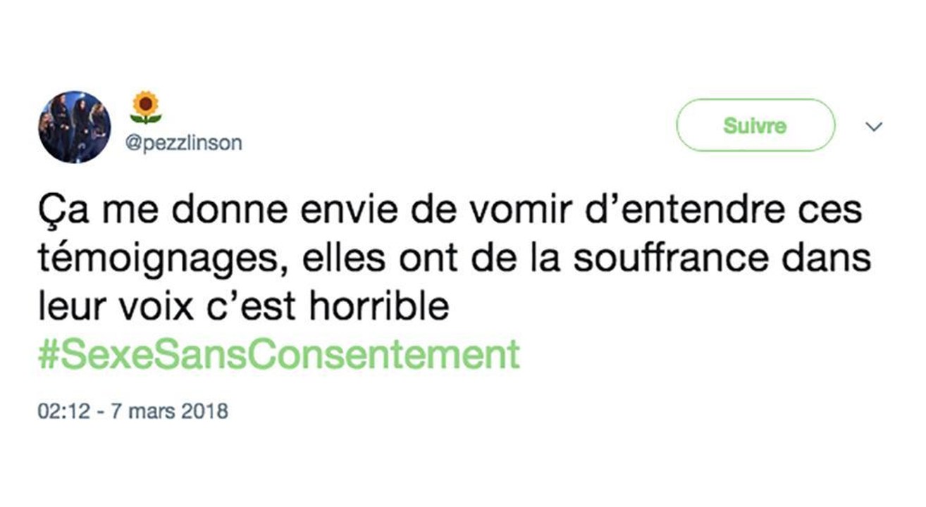 "Bouleversant", "flippant" : le documentaire Sexe sans consentement secoue les internautes