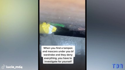 Une femme trouve un tampon dans la chambre de son petit ami et élabore un plan "génial" pour voir s'il la trompe