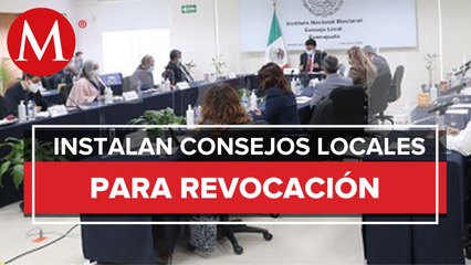 INE retoma actividades de revocación de mandato e instala 32 consejos locales