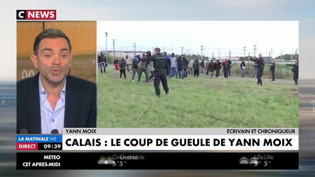 En direct sur CNews, Yann Moix dénonce l'utilisation démentielle des lacrymogènes contre les migrants à Calais