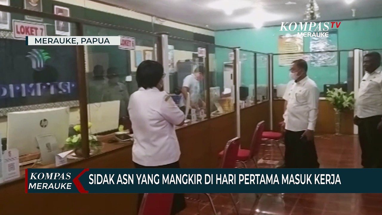 Minim  Covid 19 Wakil Bupati Merauke hapus toleransi dengan sidak ASN yang Mangkir  di hari pertama