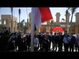 جامعة عين شمس تبدأ العام الدراسي بالنشيد الوطني والدخول بالكمامات