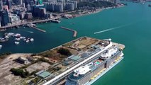Confinados 2.500 pasajeros de un crucero en Hong Kong por temor a un contagio de coronavirus