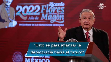 Revocación de mandato, instrumento pacífico, legal y democrático: AMLO
