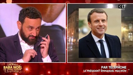 Découvrez l'incroyable coup de téléphone que Cyril Hanouna a passé à Emmanuel Macron dans "Baba Noël"
