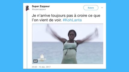 André, Tiffany et Magalie tombent ensemble des poteaux de Koh-Lanta, les Twittos éberlués