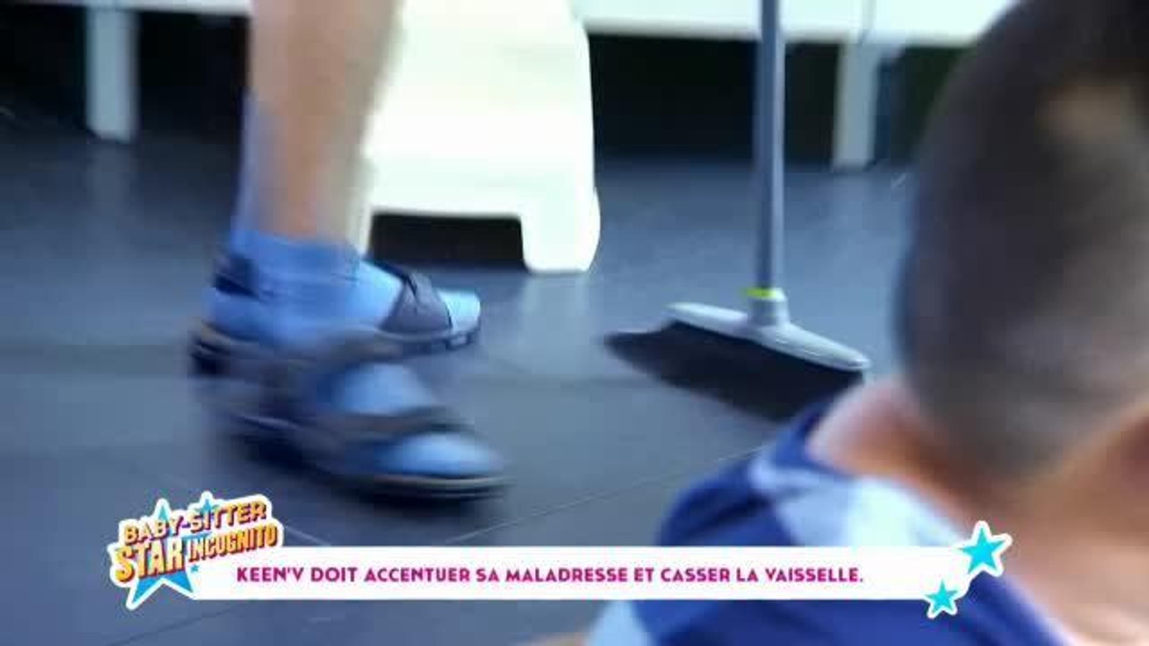 Exclu. Baby-sitter star incognito (Gulli) : découvrez Keen'V en baby-sitter (très) maladroit !