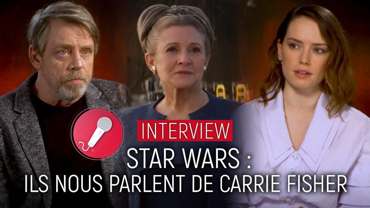 Star Wars - Les derniers Jedi : Mark Hamill, Daisy Ridley et le casting rendent hommage à Carrie Fisher