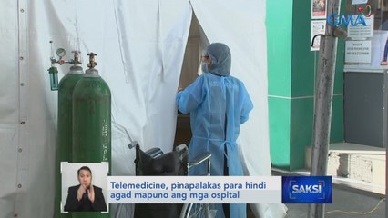 Telemedicine, pinapalakas para hindi agad mapuno ang mga ospital | Saksi