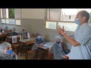 حصة تعليمية عن طرق مواجهة كورونا في أول أيام الدراسة بالغربية