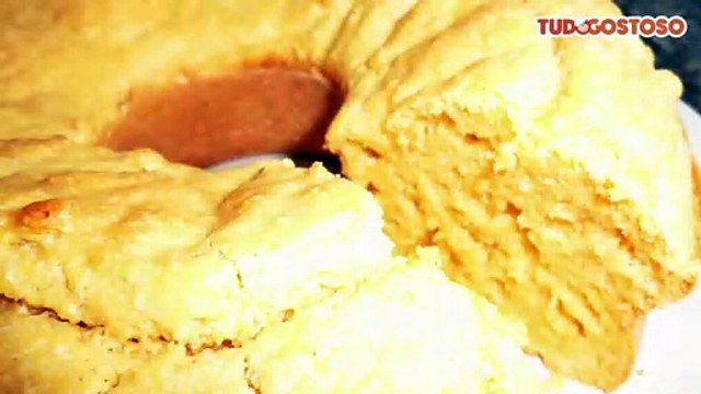 Bolo de fubá diet delicioso, úmido e fofinho