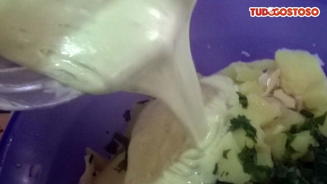 Maionese sem óleo (gema cozida)