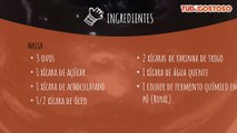 Bolo fácil de chocolate no liquidificador