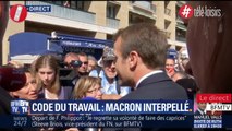 Pris à partie, Emmanuel Macron se moque d'une opposante aux Jeux Olympiques de Paris 2024
