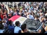 جنازة محمود ياسين | شهيرة تفقد الوعي وانهيار رانيا وحضور كبير لنجوم الفن