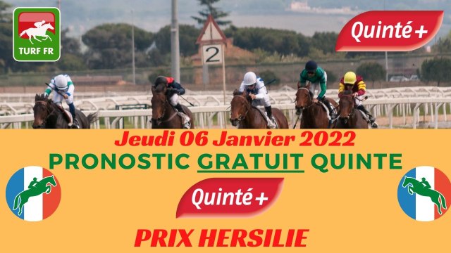 Minute Quinté TURF FR : PRIX HERSILIE - Jeudi 06 Janvier 2022 - Paris Vincennes PMU #264601