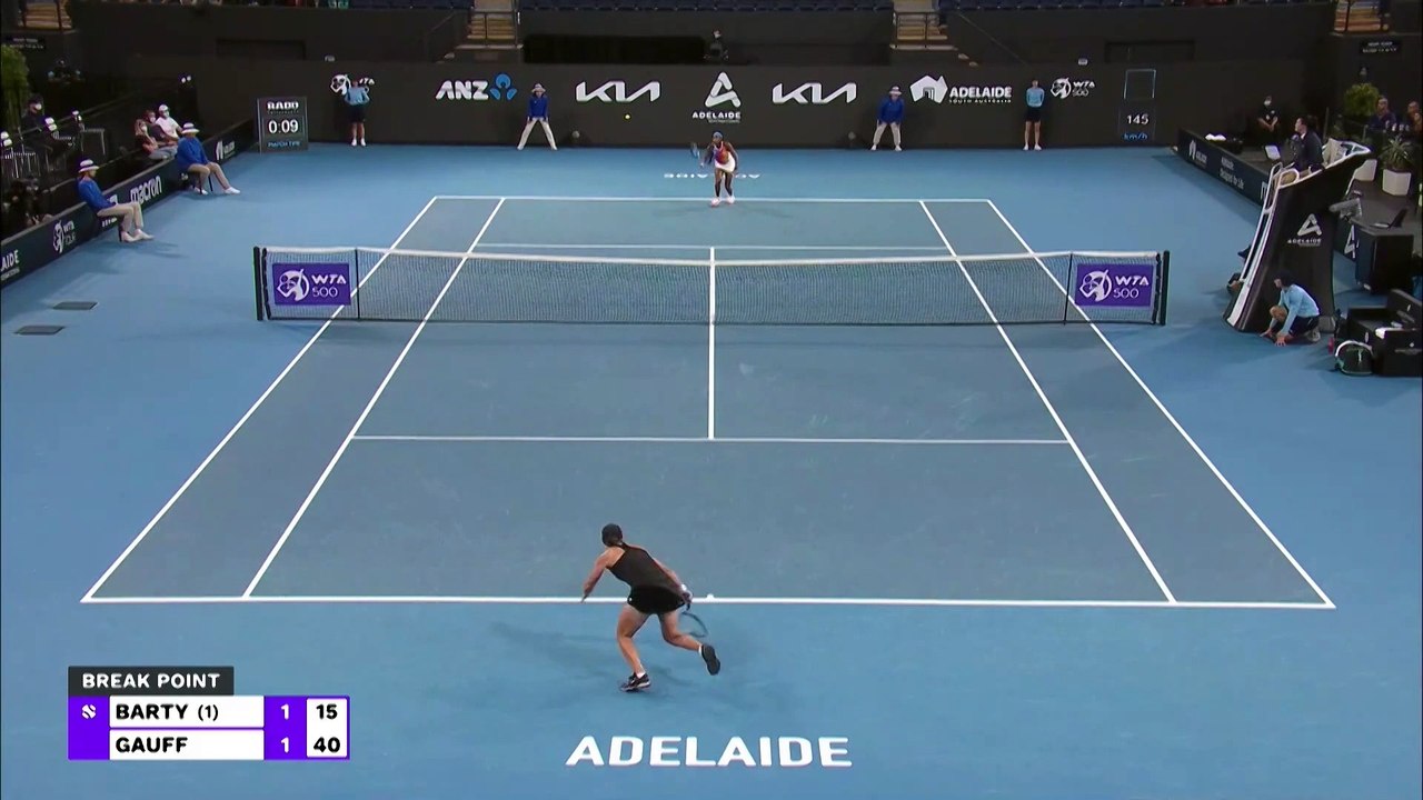 Highlights: Barty ringt Gauff in Adelaide nieder