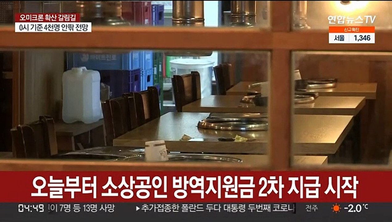 오늘부터 소상공인 방역지원금 2차 지급 시작