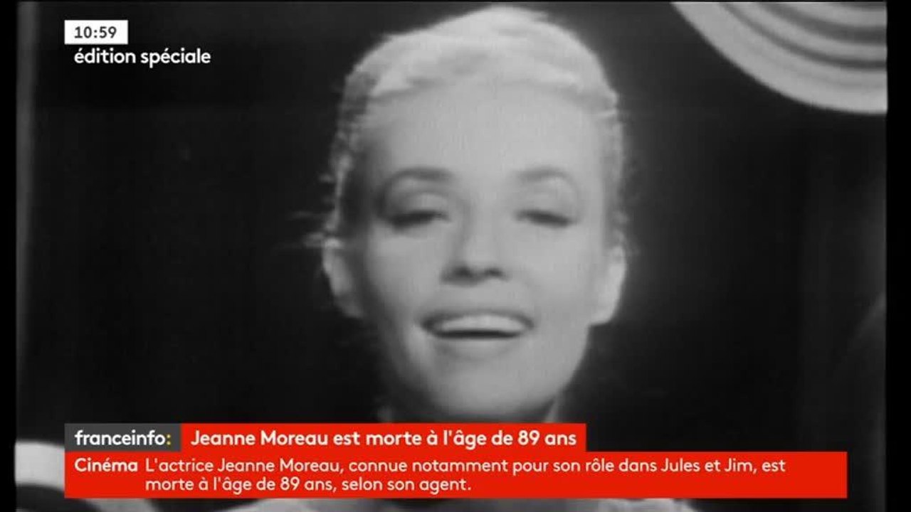 Jeanne Moreau est décédée