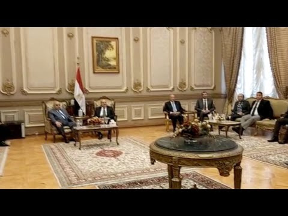 رئيس الدستورية العليا يسلم درع المحكمة لرئيس مجلس الشيوخ