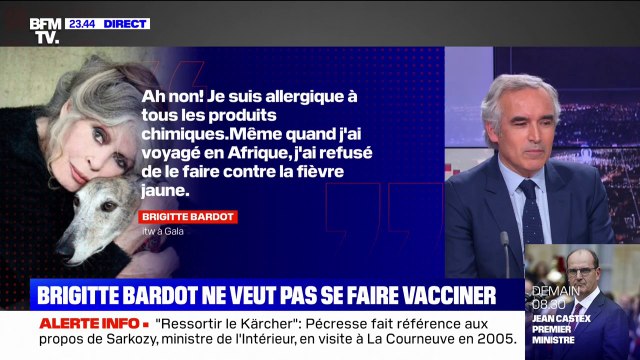 Je suis allergique à tous les produits chimiques : Brigitte Bardot explique pourquoi elle refuse de se faire vacciner