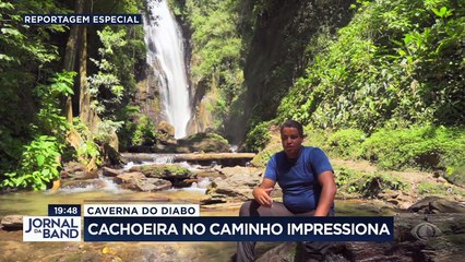 No caminho para a Caverna do Diabo, está a cachoeira da morte - que foi rebatizada para não assustar os turistas. É o que você vai ver na reportagem especial de hoje.