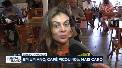 Quem gosta de um cafezinho sabe bem o quanto ele tá pesando no bolso. A disparada de preço passa de 40% em um ano.