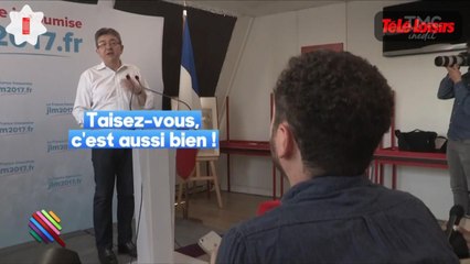 Jean-Luc Mélenchon s'emporte contre un journaliste de Quotidien
