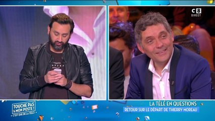 Départ surprise de Thierry Moreau : Cyril Hanouna lit un sms touchant du chroniqueur