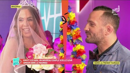En couple depuis 3 jours, Sylvain Potard et Kim Glow se marient en direct dans le Mad Mag