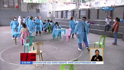 Pila para sa drive thru swab test, humaba sa dami ng gustong magpa-test | UB